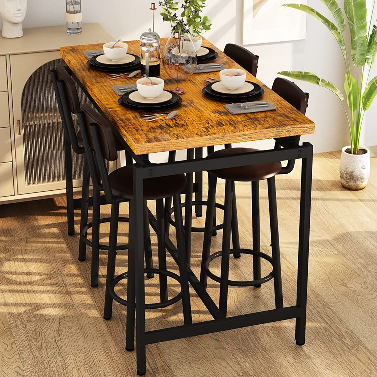 Industrial counter height dining set deals